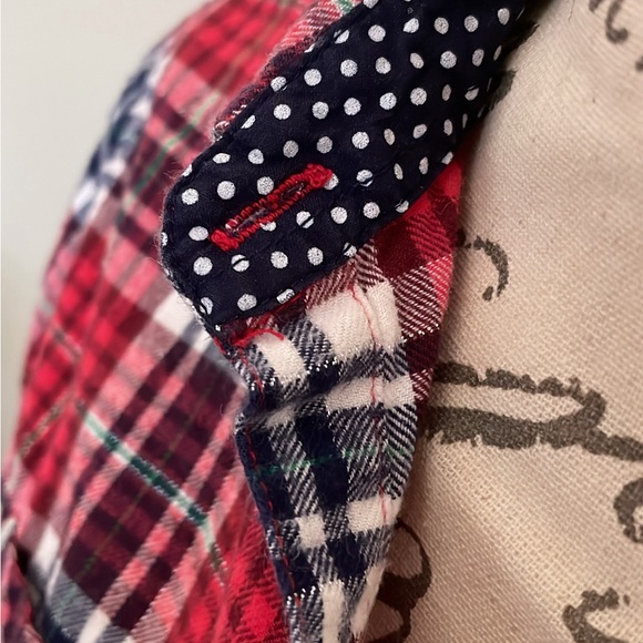 Justice red plaid top - Picture 5 of 10